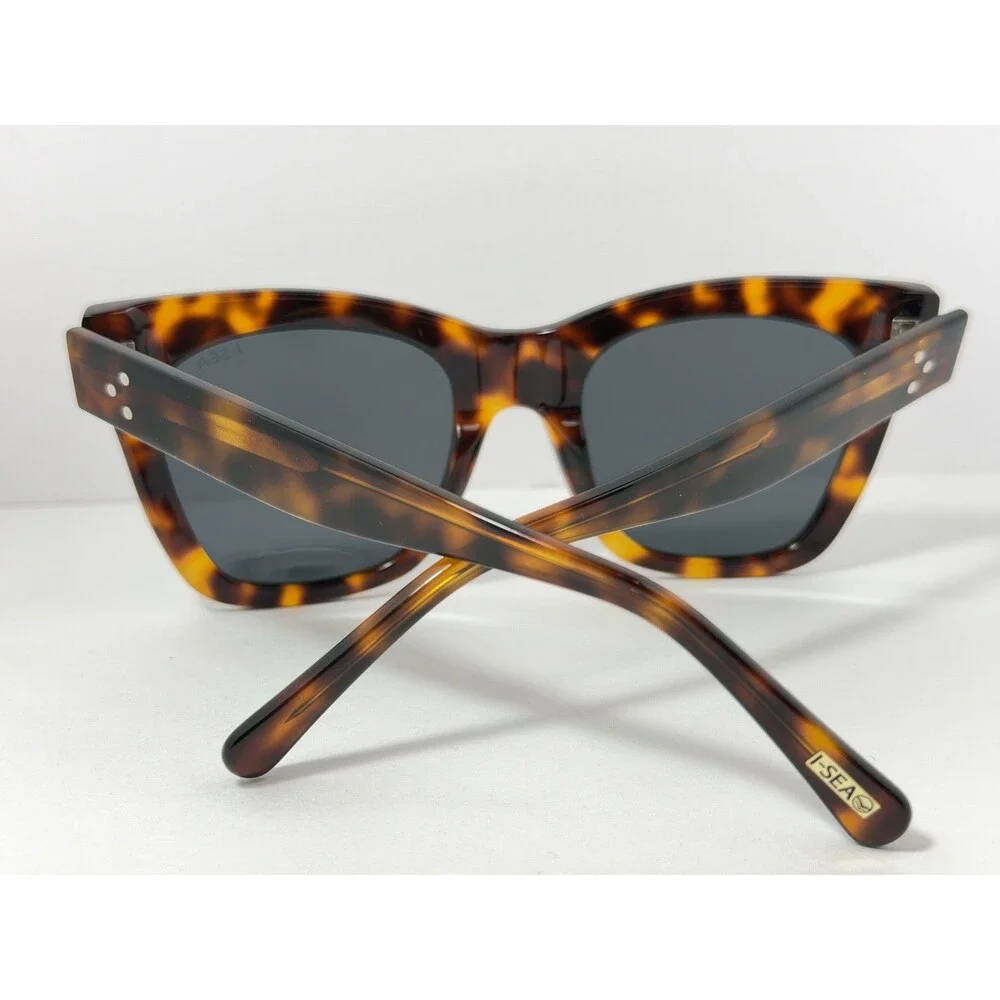 I-SEA Billie Women's Sunglasses Tortoiseshell Frame Gray Lenses